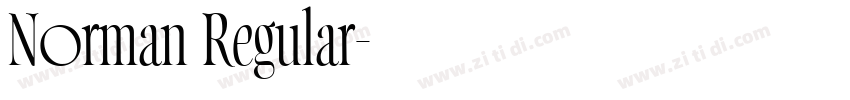 Norman Regular字体转换